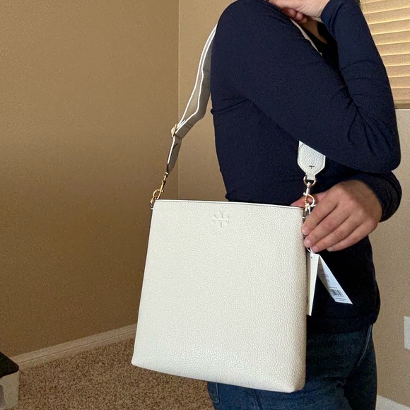 NWT, tory burch swingpack new ivory Leather crossbody - Picture 10 of 13